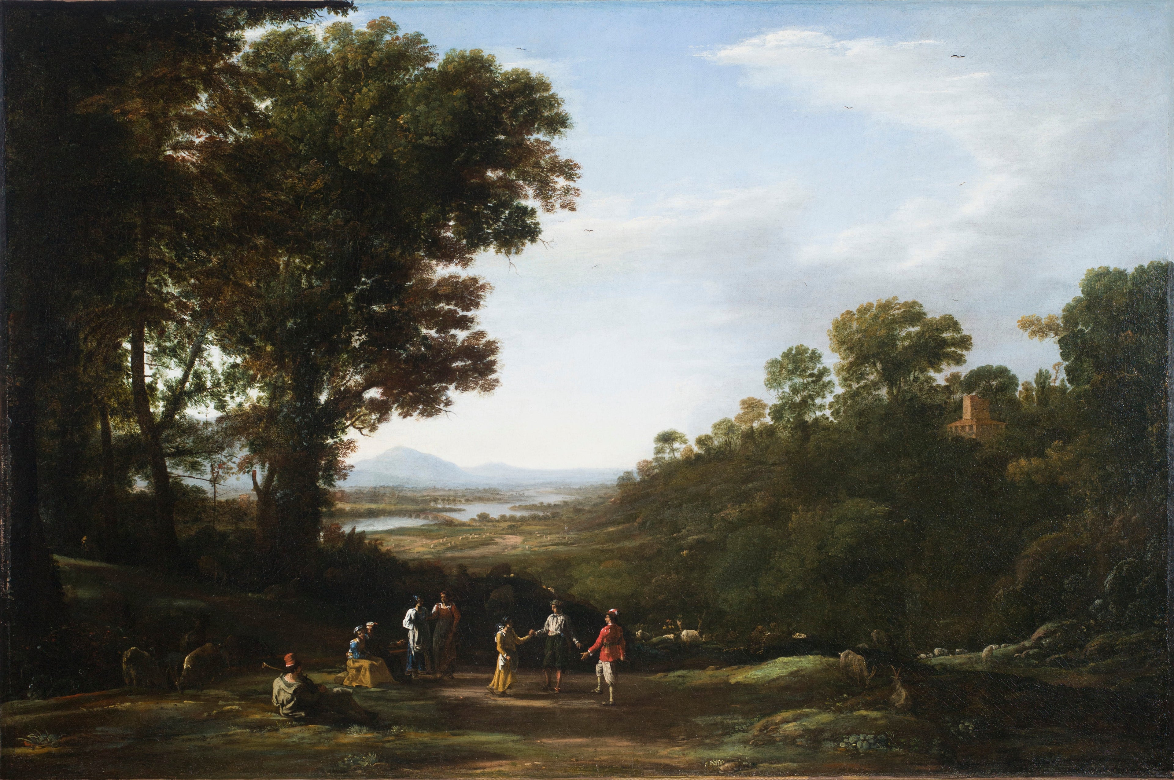 The villagers dance - Claude Lorrain