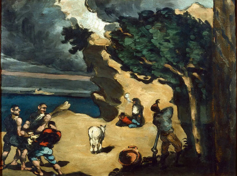 The Thieves and the Donkey - Paul Cézanne