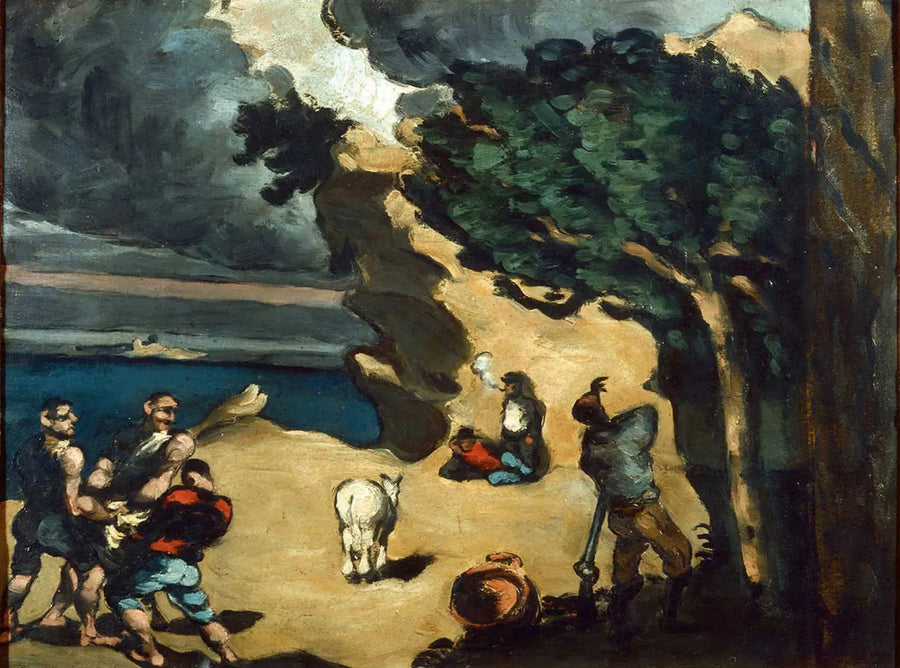 The Thieves and the Donkey - Paul Cézanne