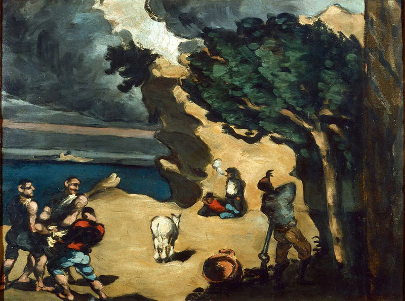 The Thieves and the Donkey - Paul Cézanne