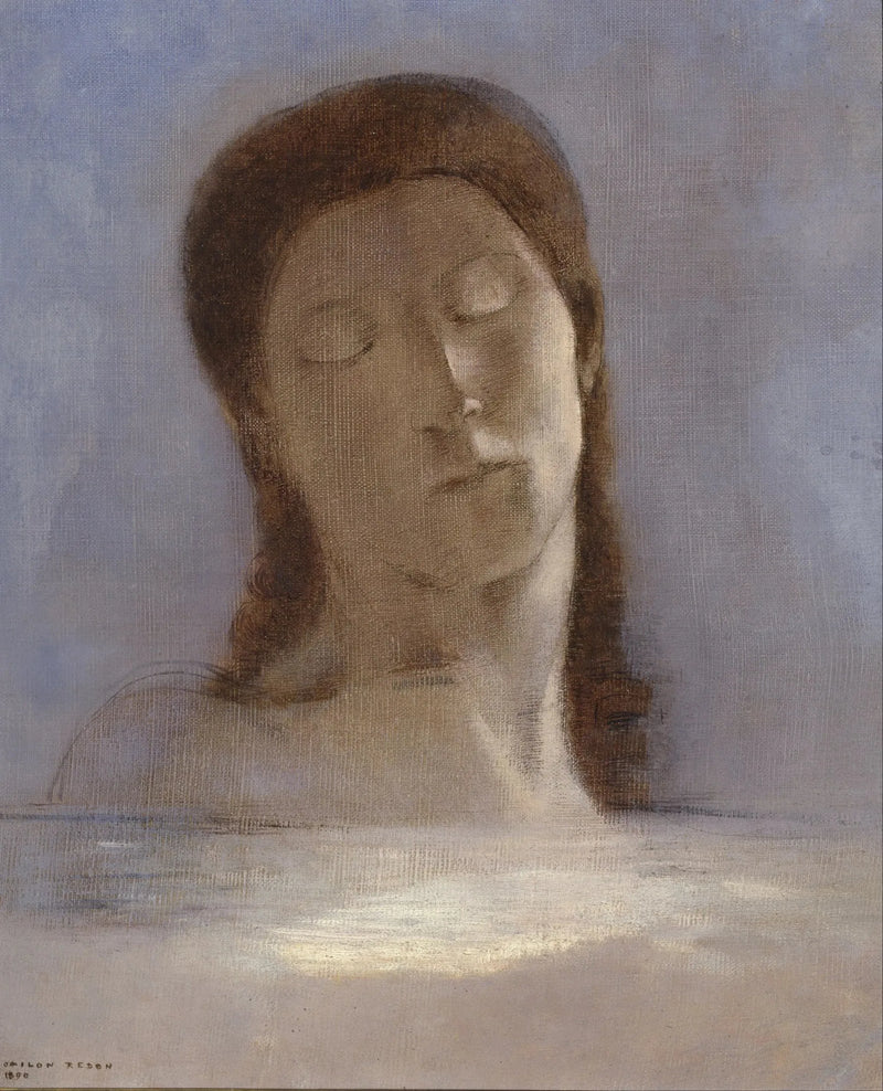 Closed Eyes - Odilon Redon