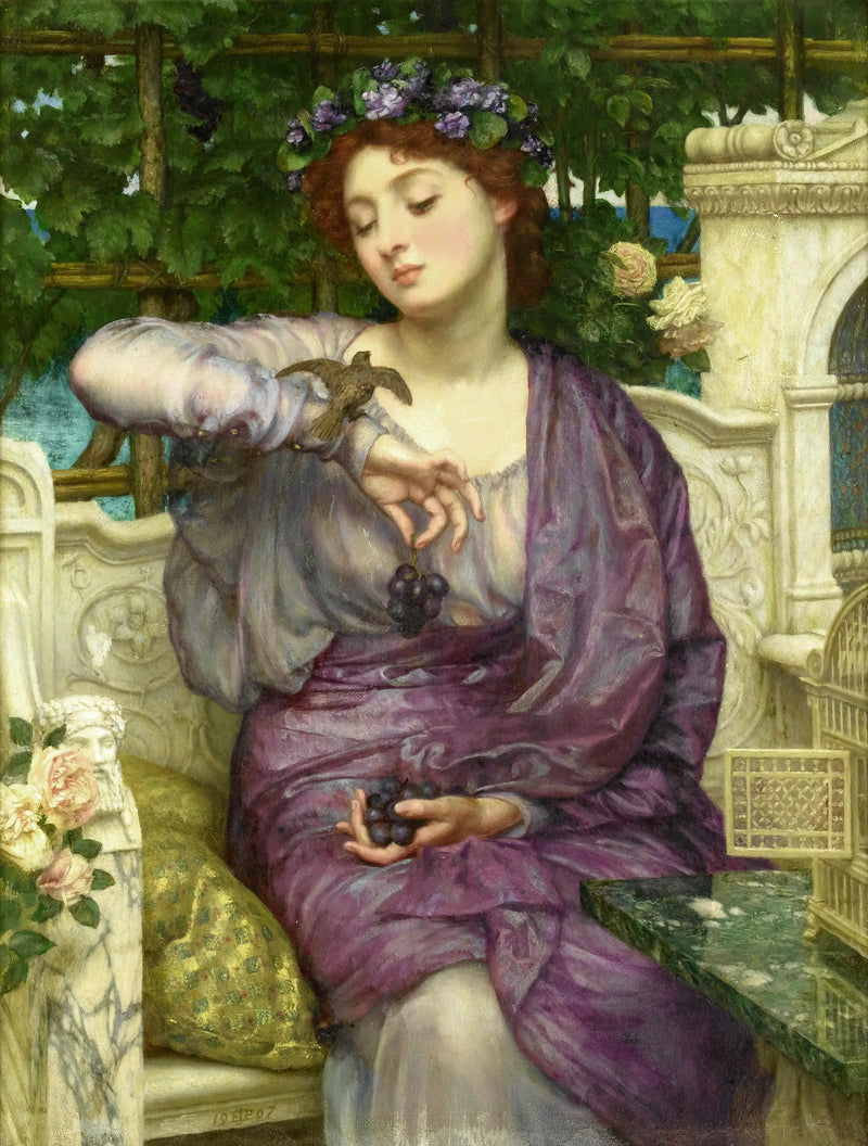 Lesbia and her sparrow - Edward Poynter