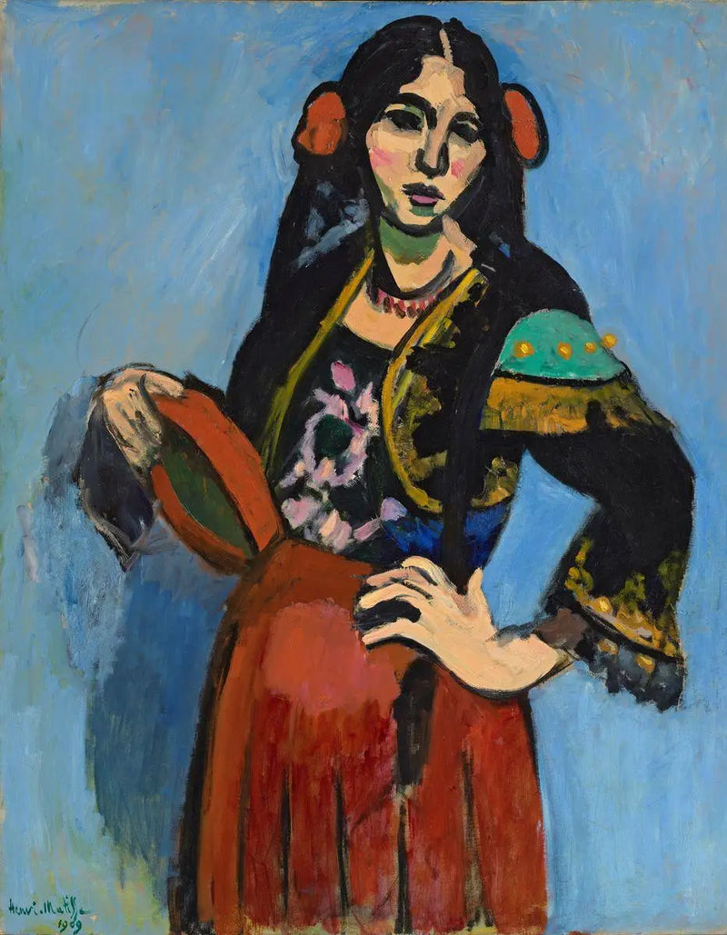 The Spanish Woman with the Tambourine - Henri Matisse