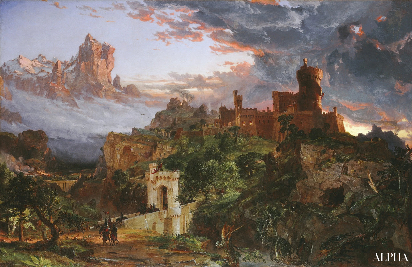 The Spirit of War - Jasper Francis Cropsey - High-end reproductions of paintings and artworks