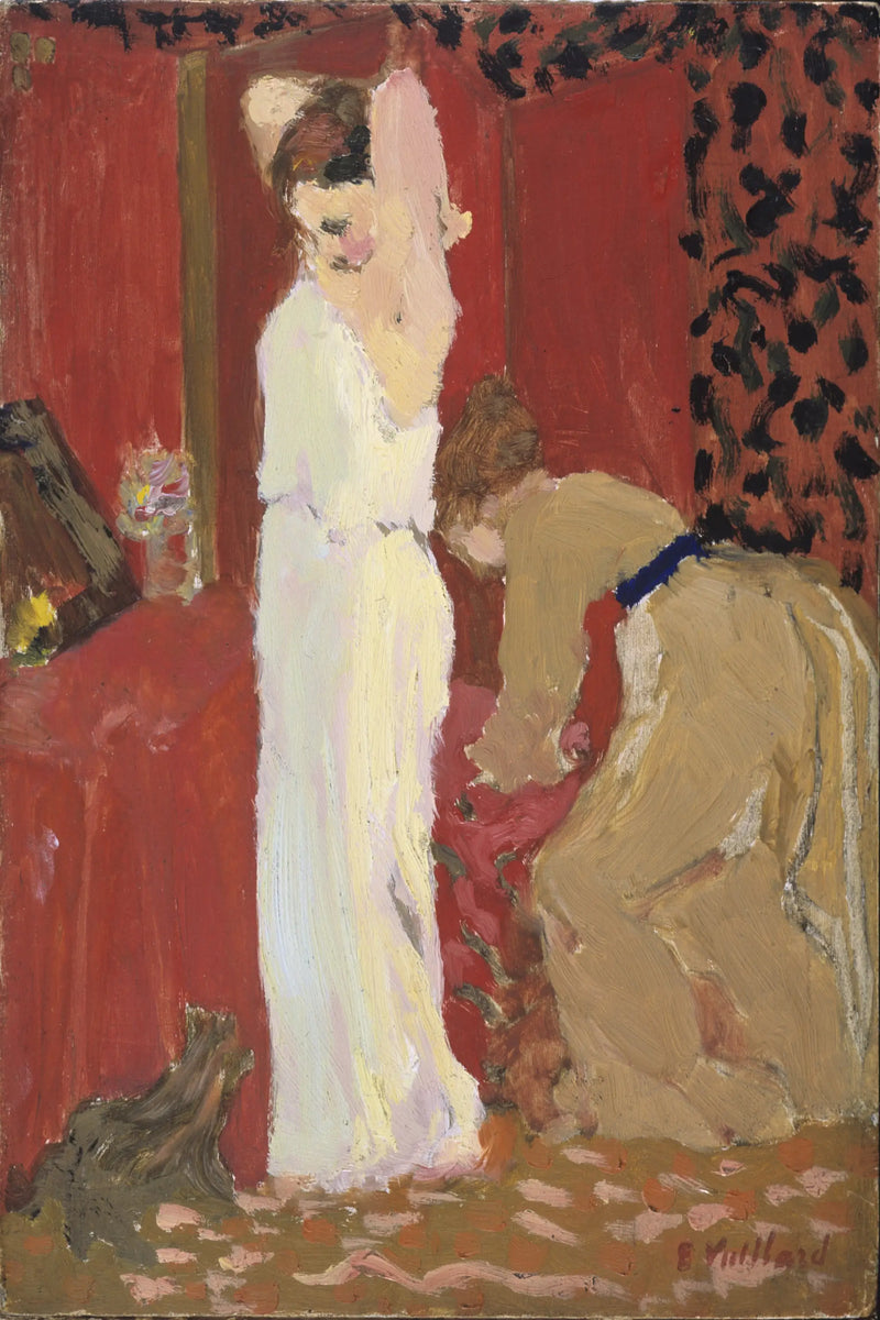 The Dressing Room; Actress in her dressing room - Édouard Vuillard