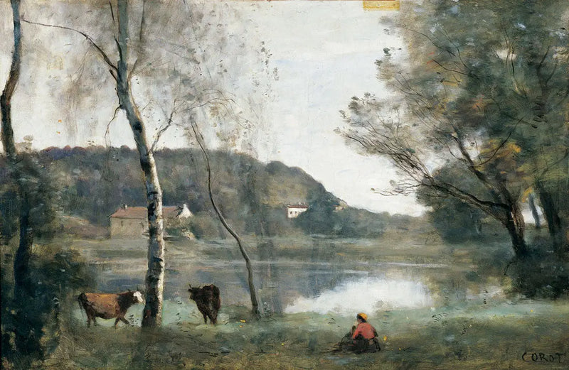 The Pond of Ville d'Avray - Jean-Baptiste Camille Corot