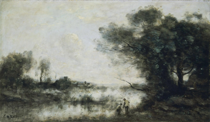 The Pond - Jean-Baptiste Camille Corot