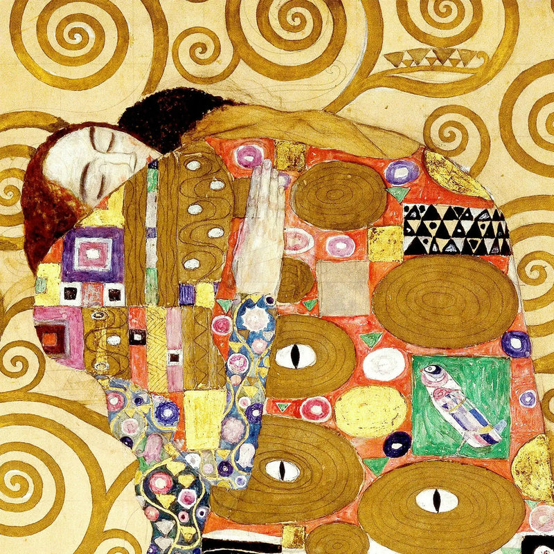 🤝 The Embrace (Detail of The Tree of Life) – Gustav Klimt (circa 1905-1909)