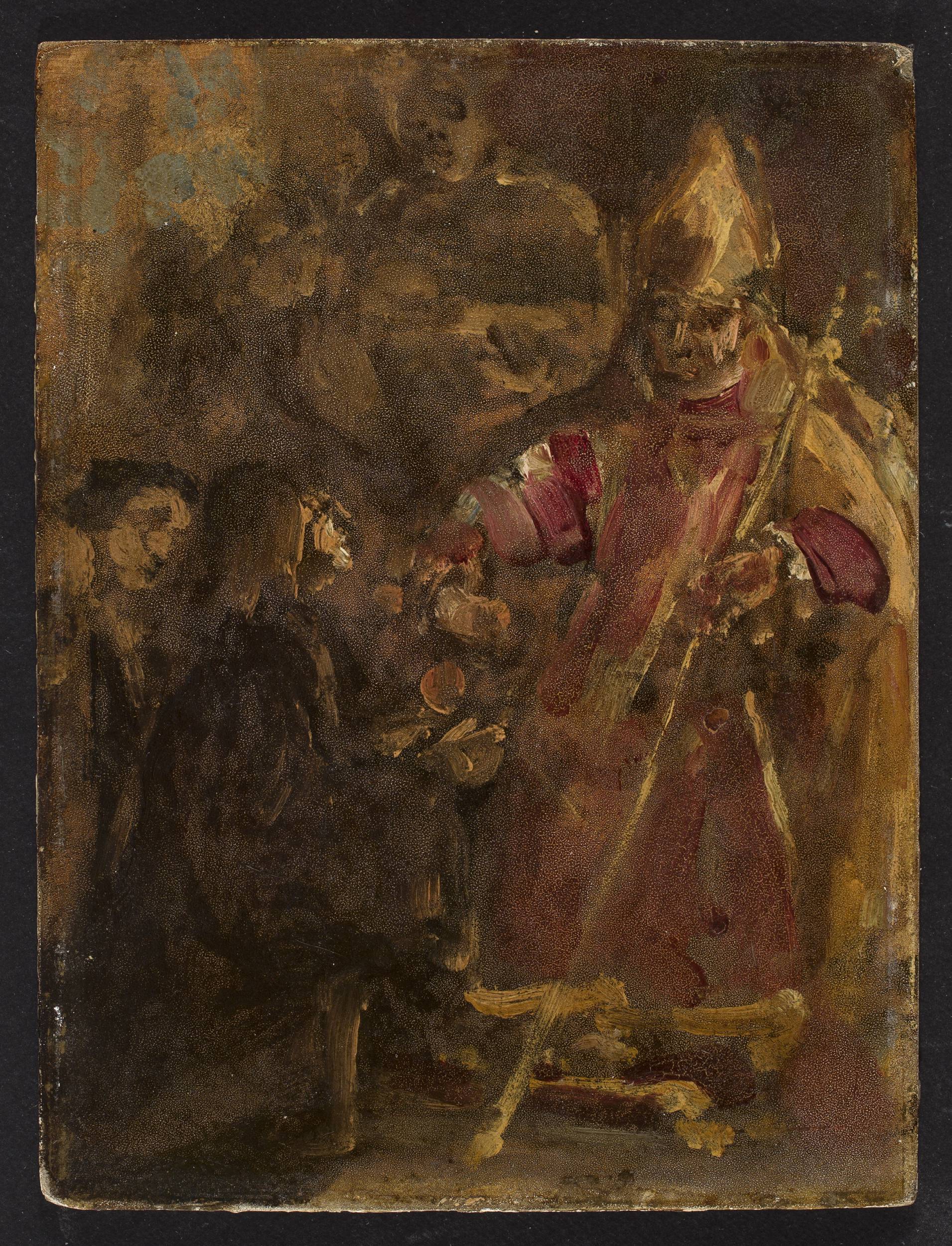Bishop Lubrański founds the Poznań Ecclesiastical Academy, sketch - Jan Matejko