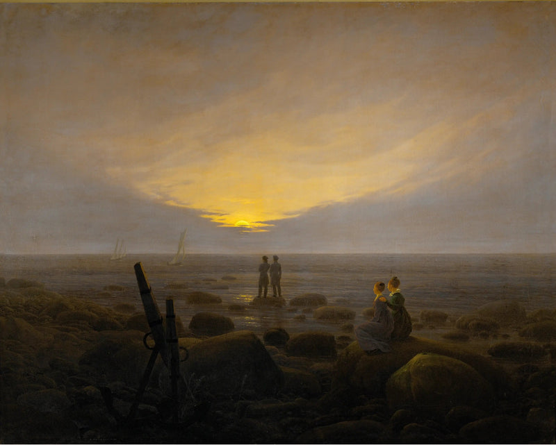 Moonrise over the Sea - Caspar David Friedrich