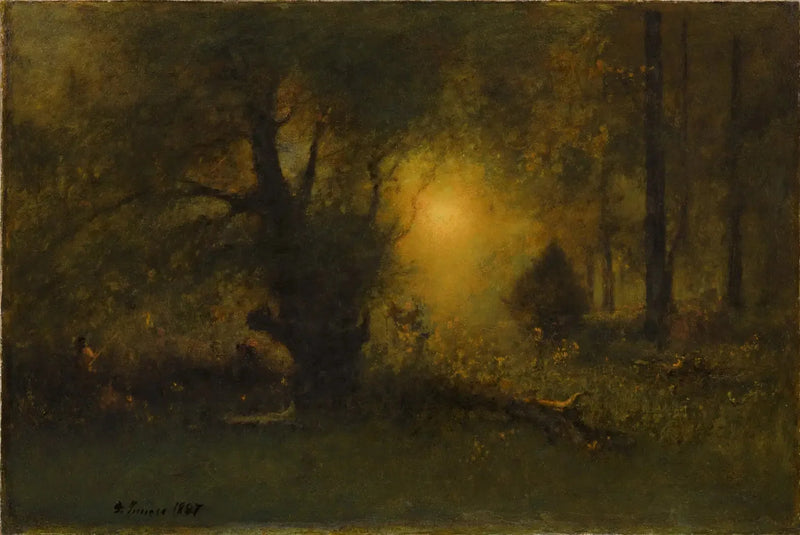 Sunrise in the Woods - George Inness