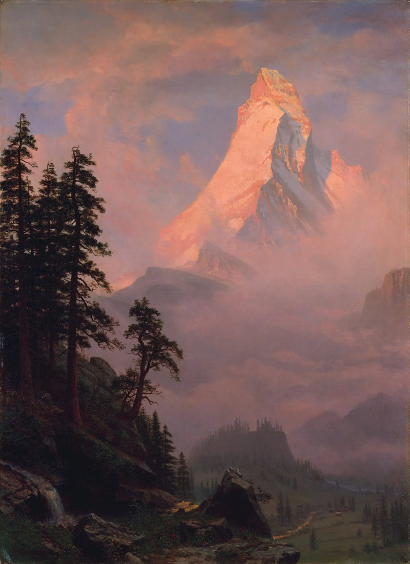 Sunrise over the Matterhorn - Albert Bierstadt