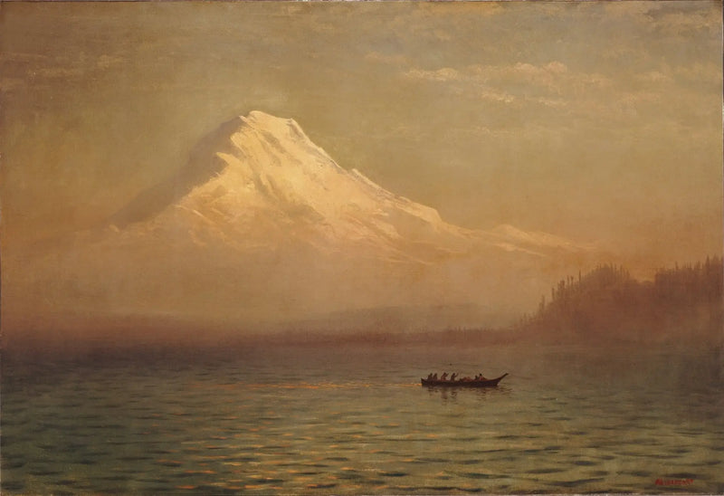 Sunrise over Mount Tacoma - Albert Bierstadt