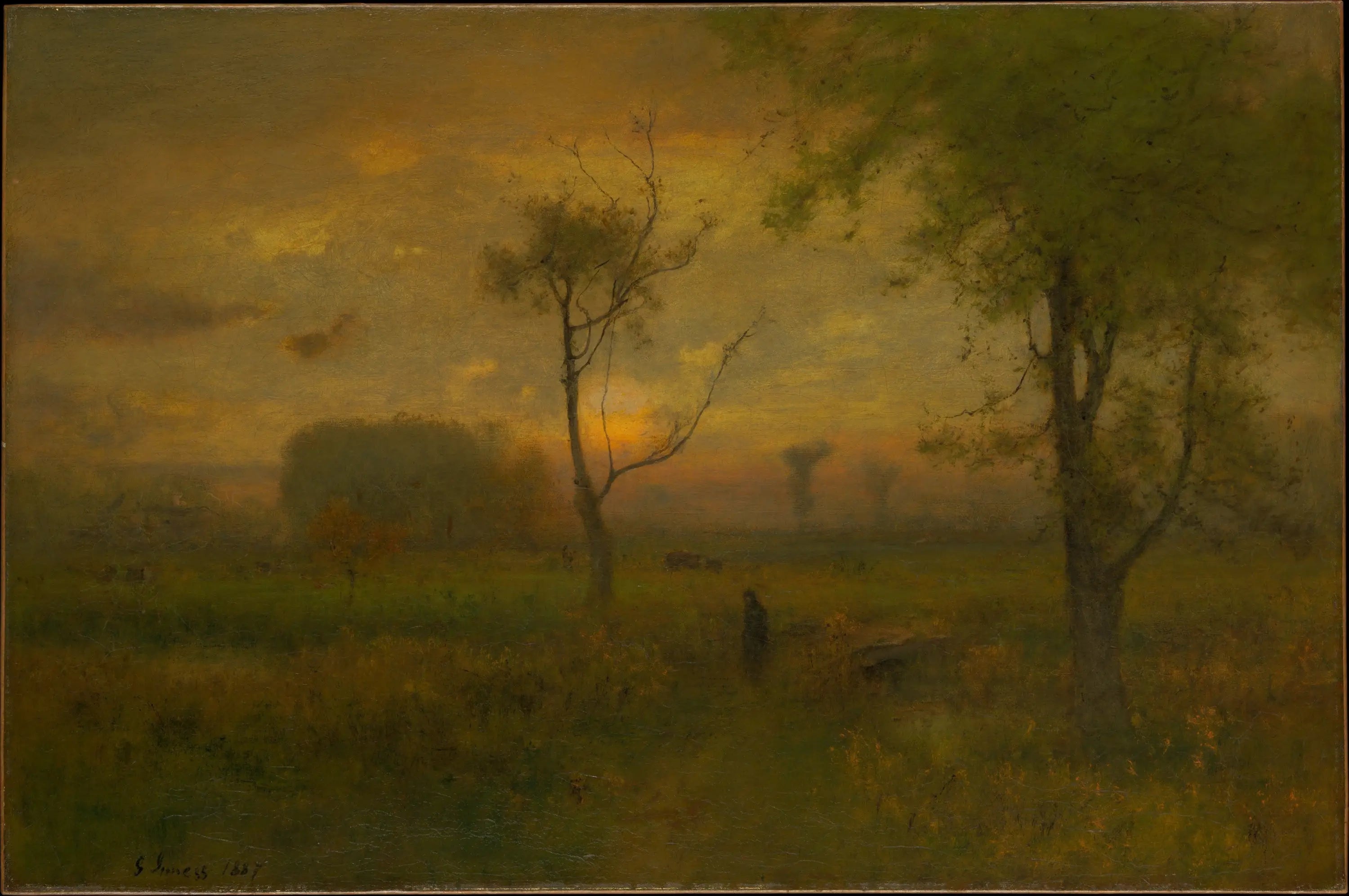 Lever du soleil - George Inness - Alpha Reproduction