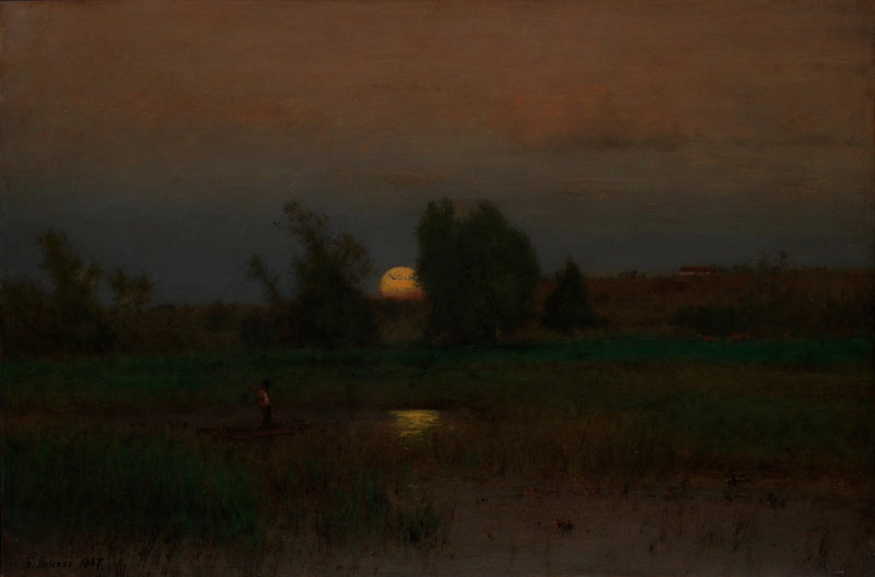 Raising the Moon - George Inness