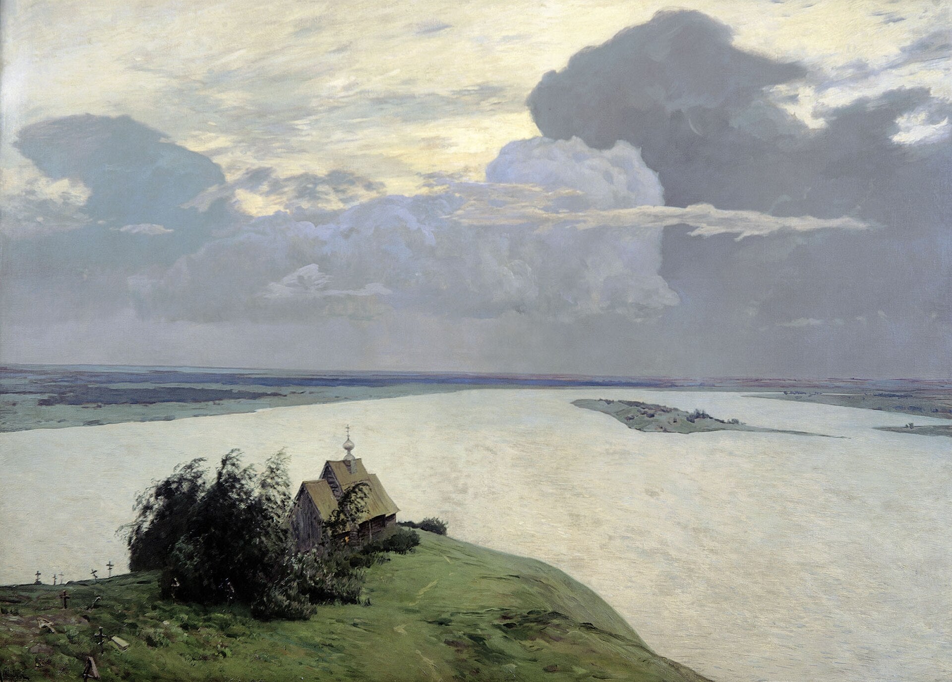 Au-dessus de la paix éternelle - Isaac Levitan