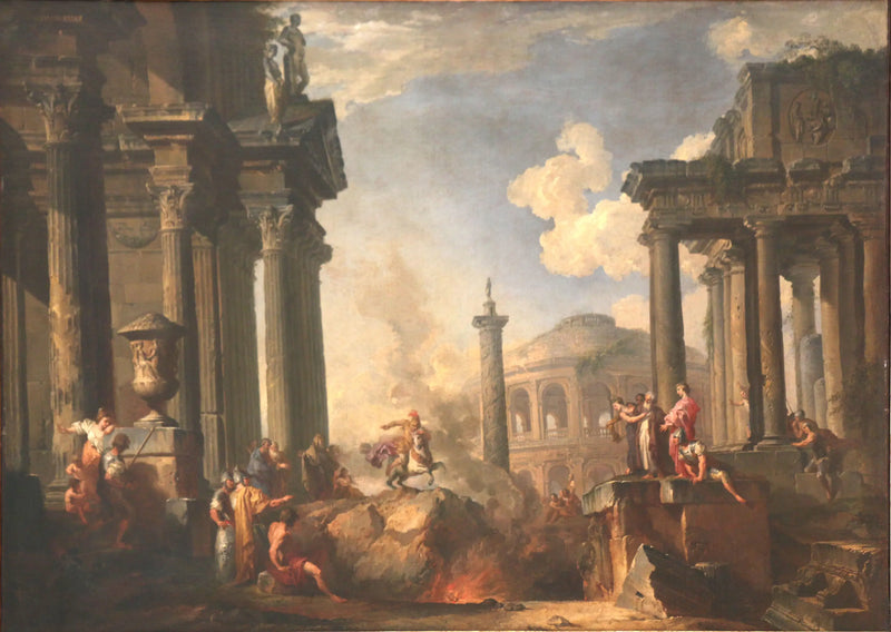 The Explanation of Marcus Curtius - Giovanni Paolo Panini