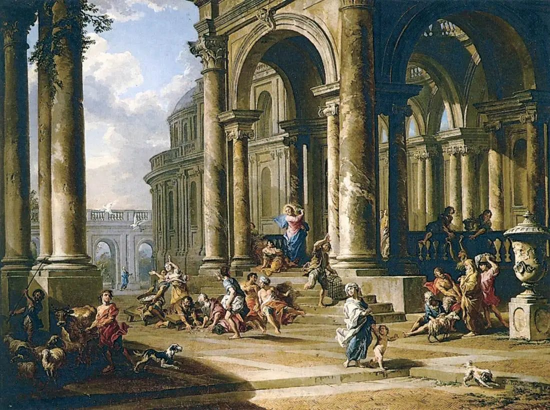 L’expulsion des changeurs du Temple - Giovanni Paolo Panini - Alpha Reproduction