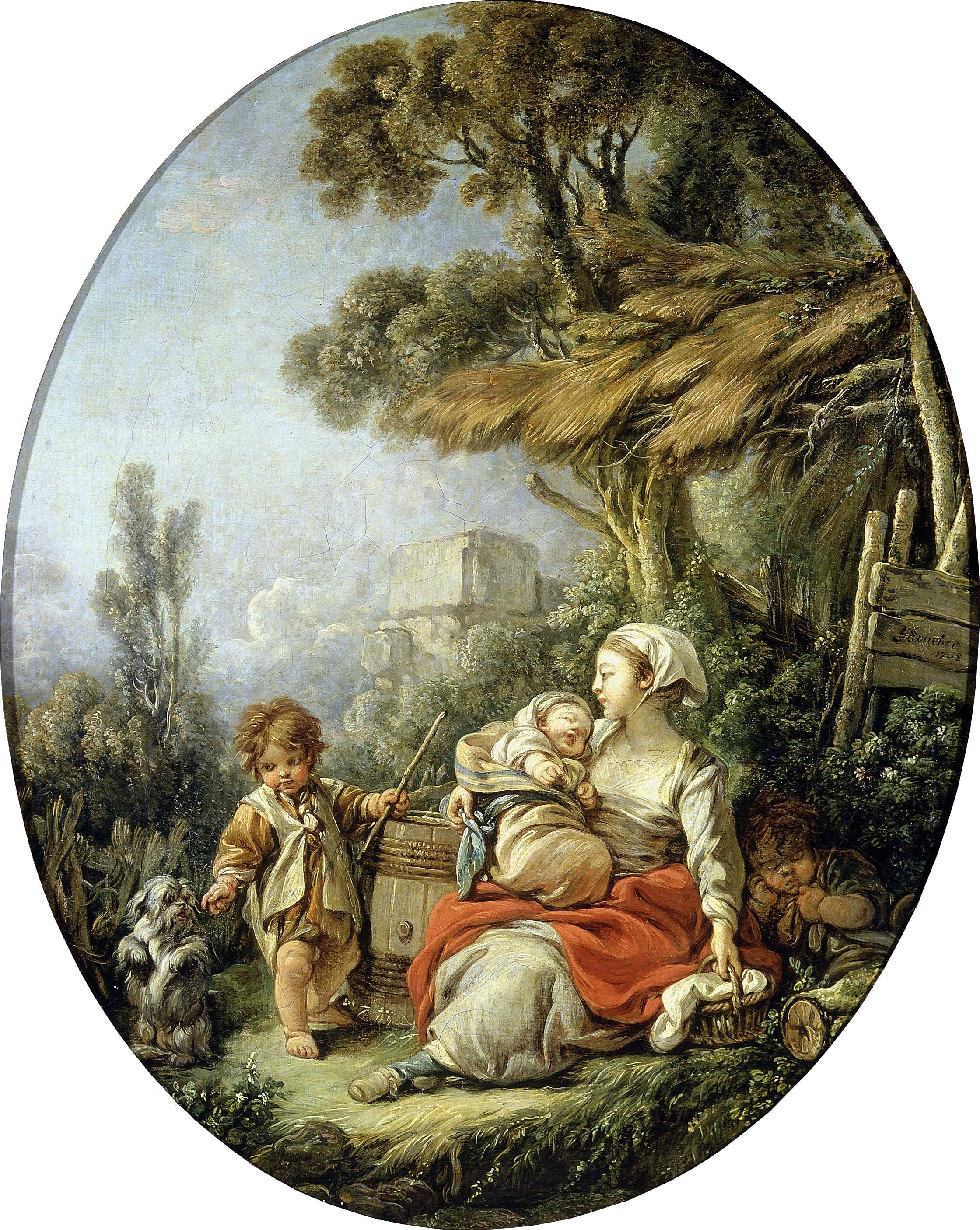 The Happy Mother - François Boucher