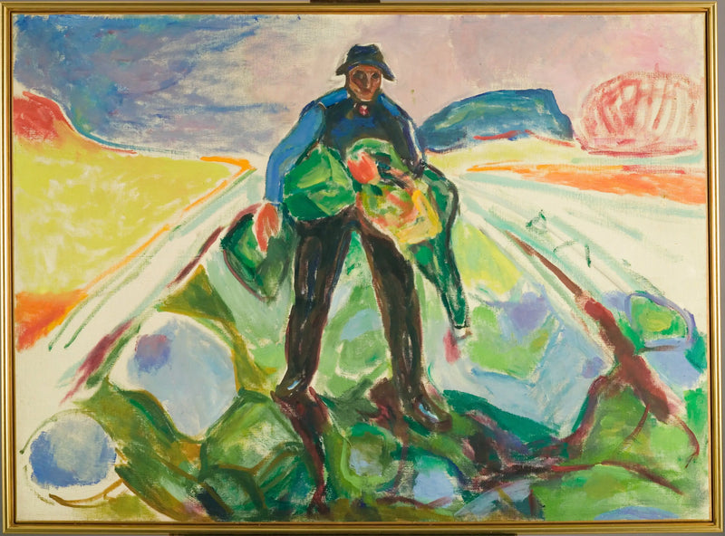 The Man in the Cabbage Field - Edvard Munch