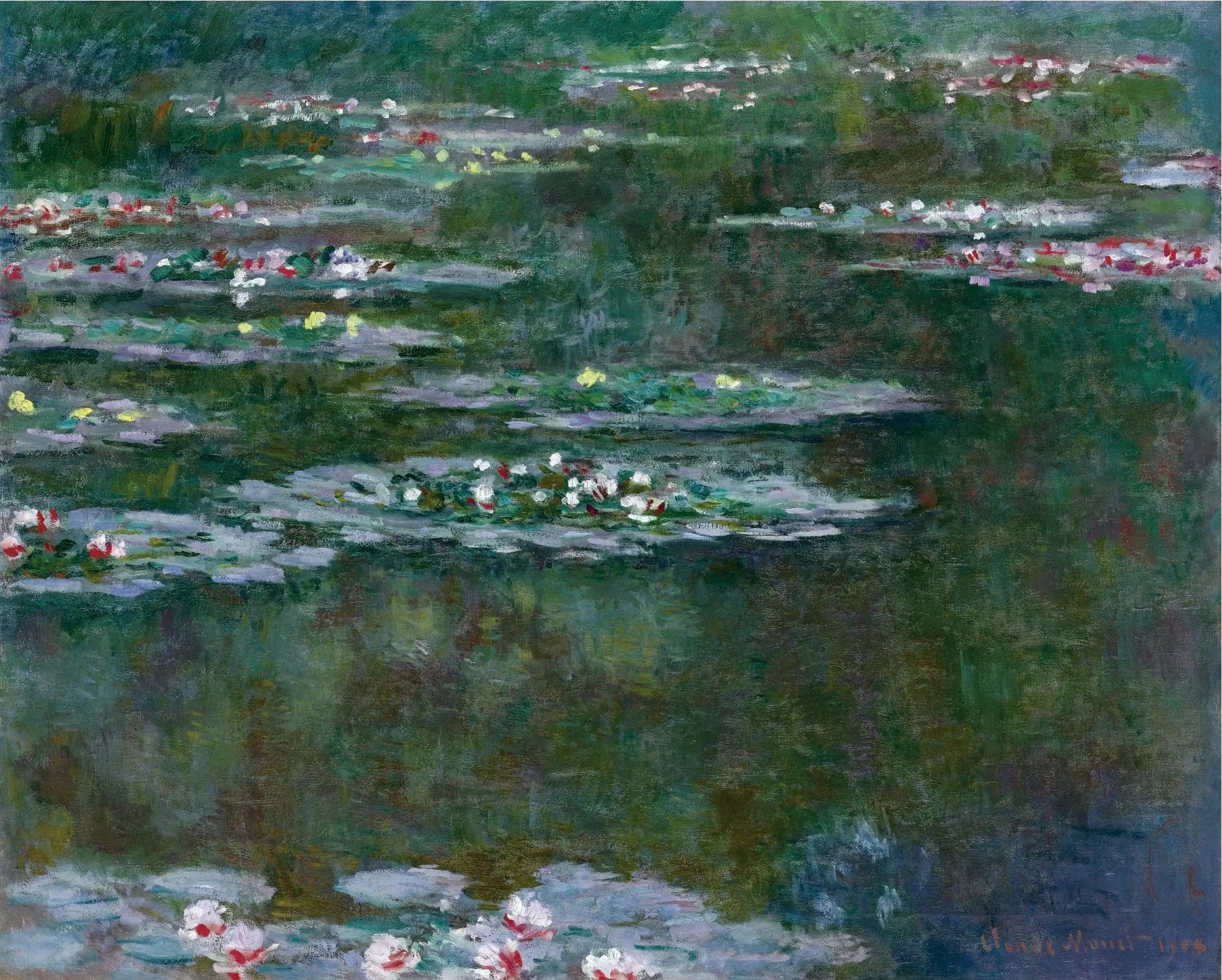 Reproduction du tableau « Lilies d'eau (1904) - Claude Monet » par Alpha Reproduction en peinture à l’huile