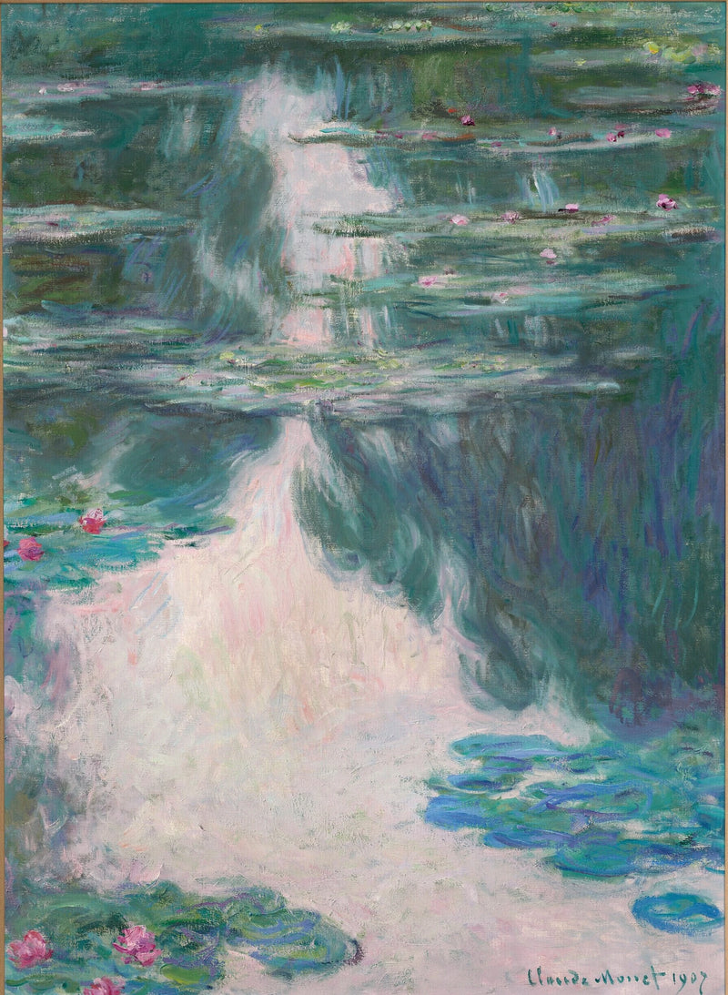 Water lilies, gray weather W1708 - Claude Monet