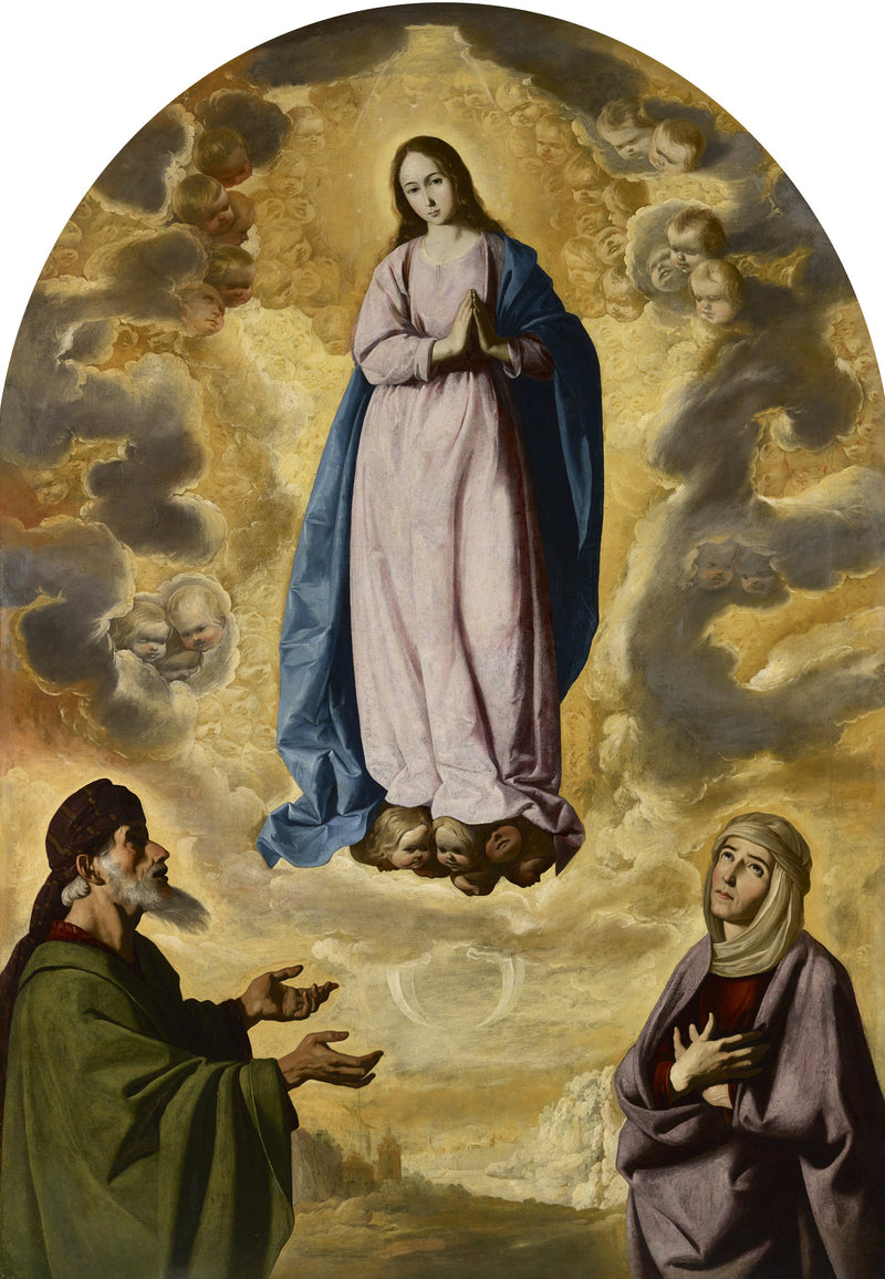 The Immaculate Conception with Saint Joachim and Saint Anne - Francisco de Zurbarán