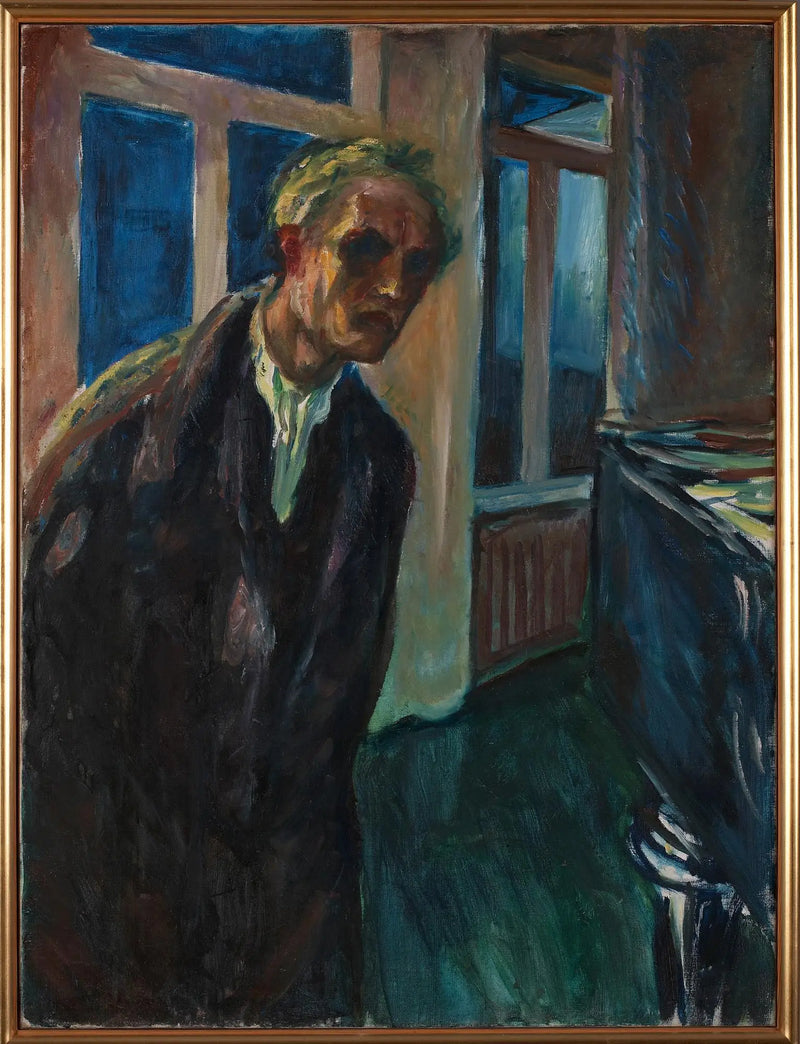 The Insomniac (self-portrait) - Edvard Munch