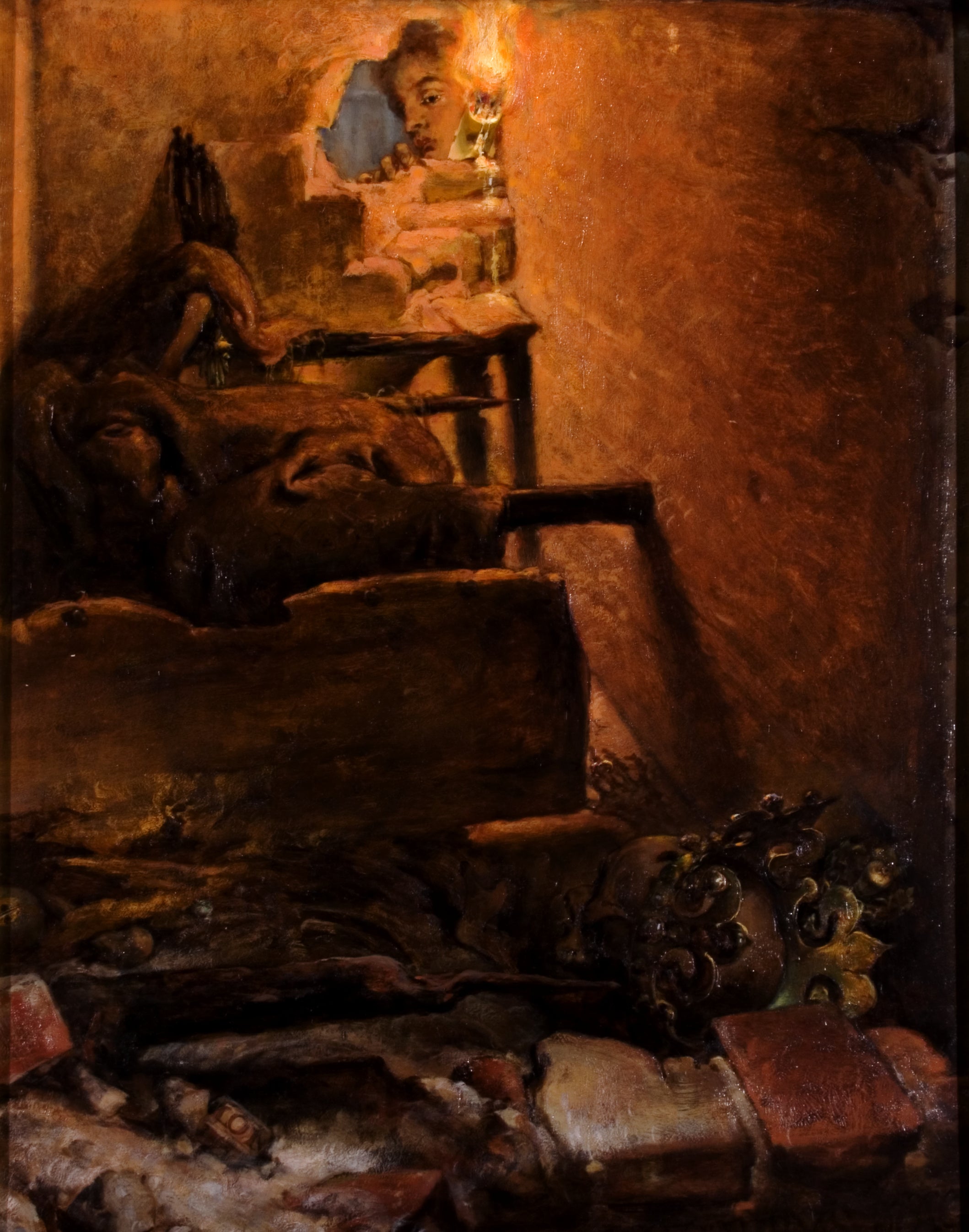 The interior of King Casimir the Great's tomb - Jan Matejko