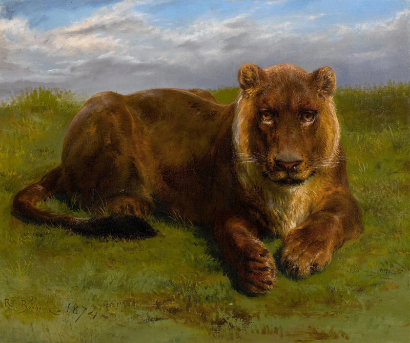 Lioness posing - Rosa Bonheur