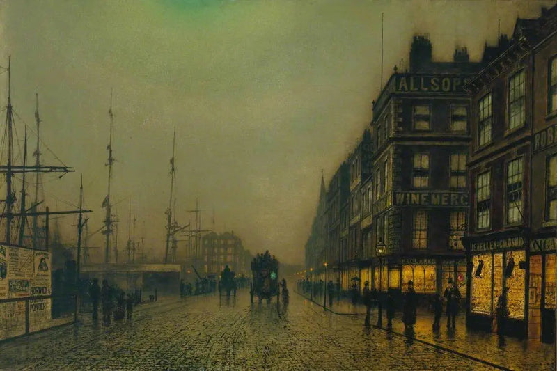 Liverpool Quay under Moonlight - John Atkinson Grimshaw