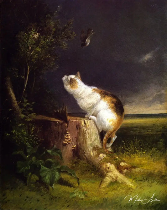 L'observateur d'oiseaux - William Holbrook Beard - Reproductions de tableaux et peintures haut de gamme