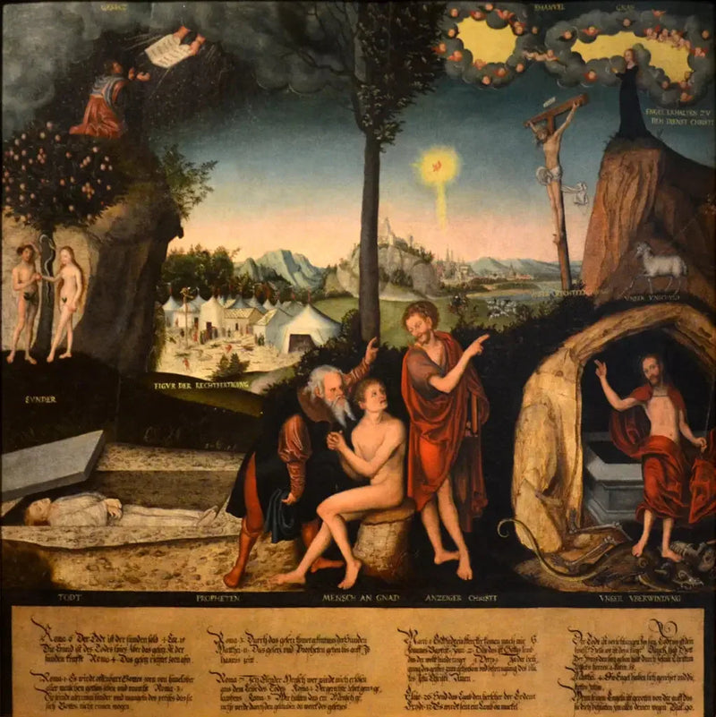 Law and Gospel - Lucas Cranach the Elder