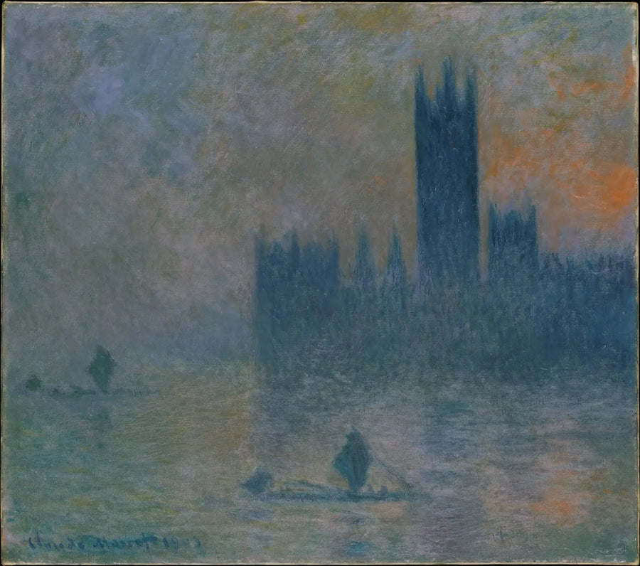 London, the Parliament (Fog Effect) - Claude Monet
