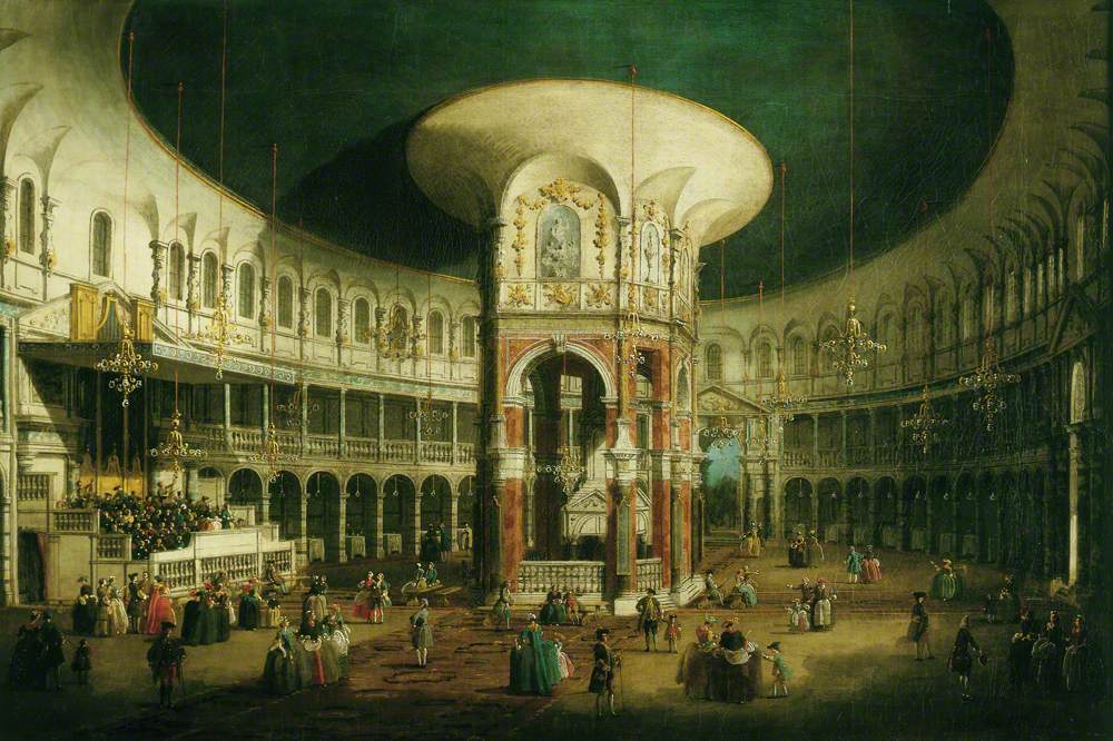 London: The Interior of La Rotonde de Ranelagh - Canaletto