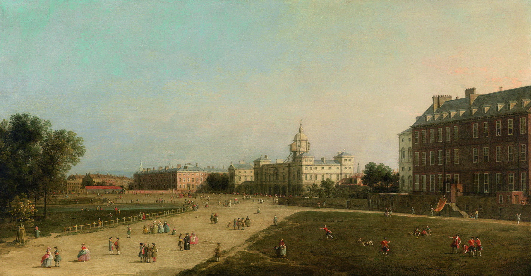 London: New Horse Guards from St James's Park - Canaletto