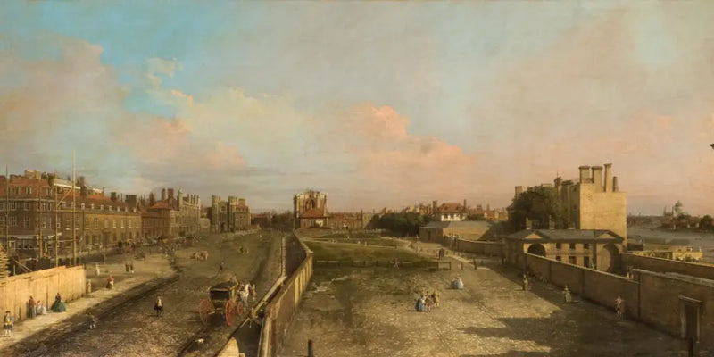 London: Whitehall and the Privy Garden, north view - Canaletto