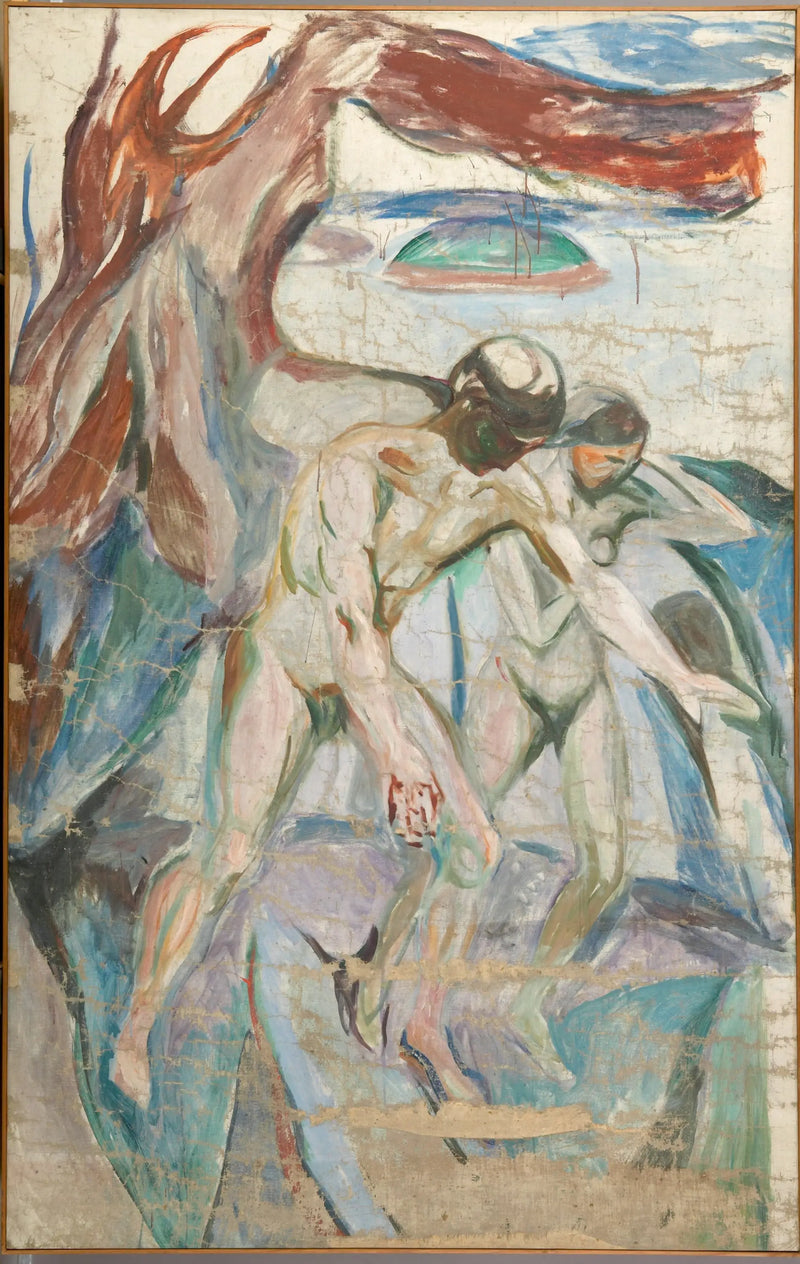 The Storm: Left Middle Part - Edvard Munch
