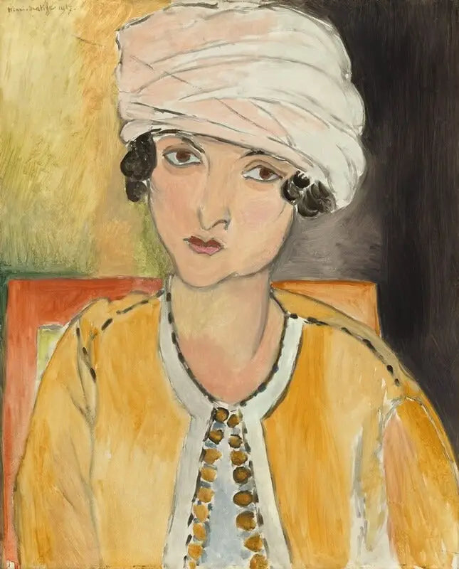 Lorette with turban, yellow jacket - Henri Matisse