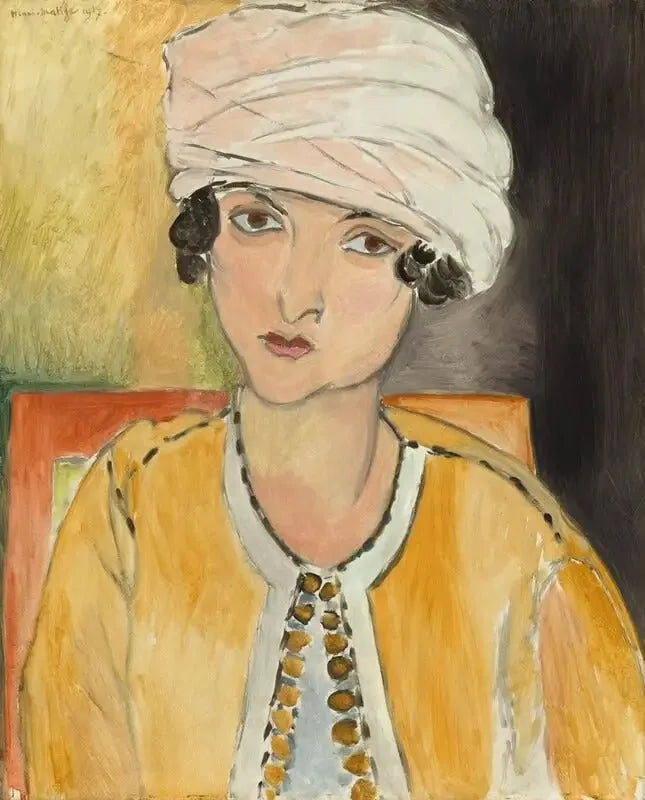 Lorette with turban, yellow jacket - Henri Matisse