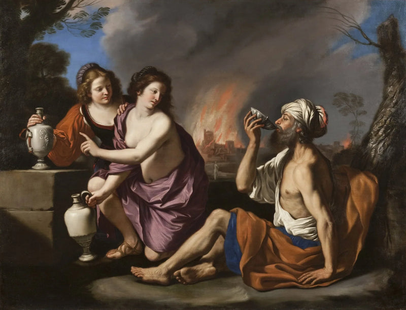 Lot et ses filles - Guercino