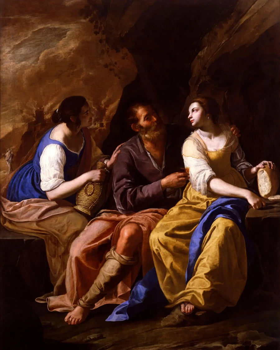 Loth and His Daughters - Artemisia Gentileschi