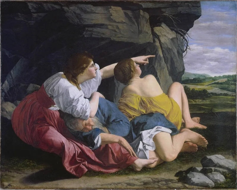 Loth et ses filles - Orazio Gentileschi