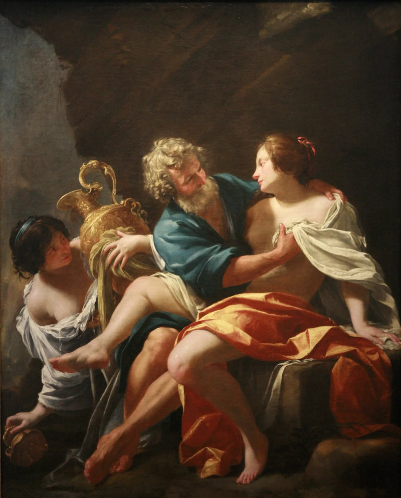 Loth and His Daughters - Simon Vouet