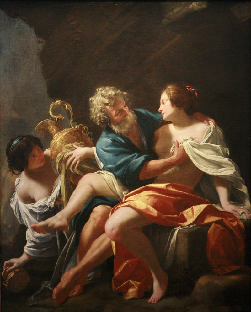 Loth and His Daughters - Simon Vouet