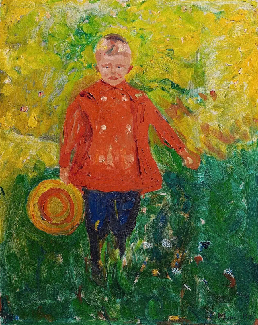 Lothar Linde in the Red Jacket - Edvard Munch