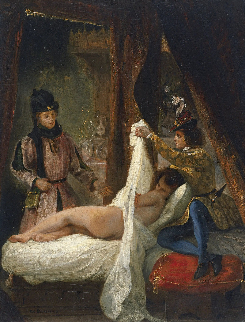 Louis of Orléans showing his mistress - Eugène Delacroix