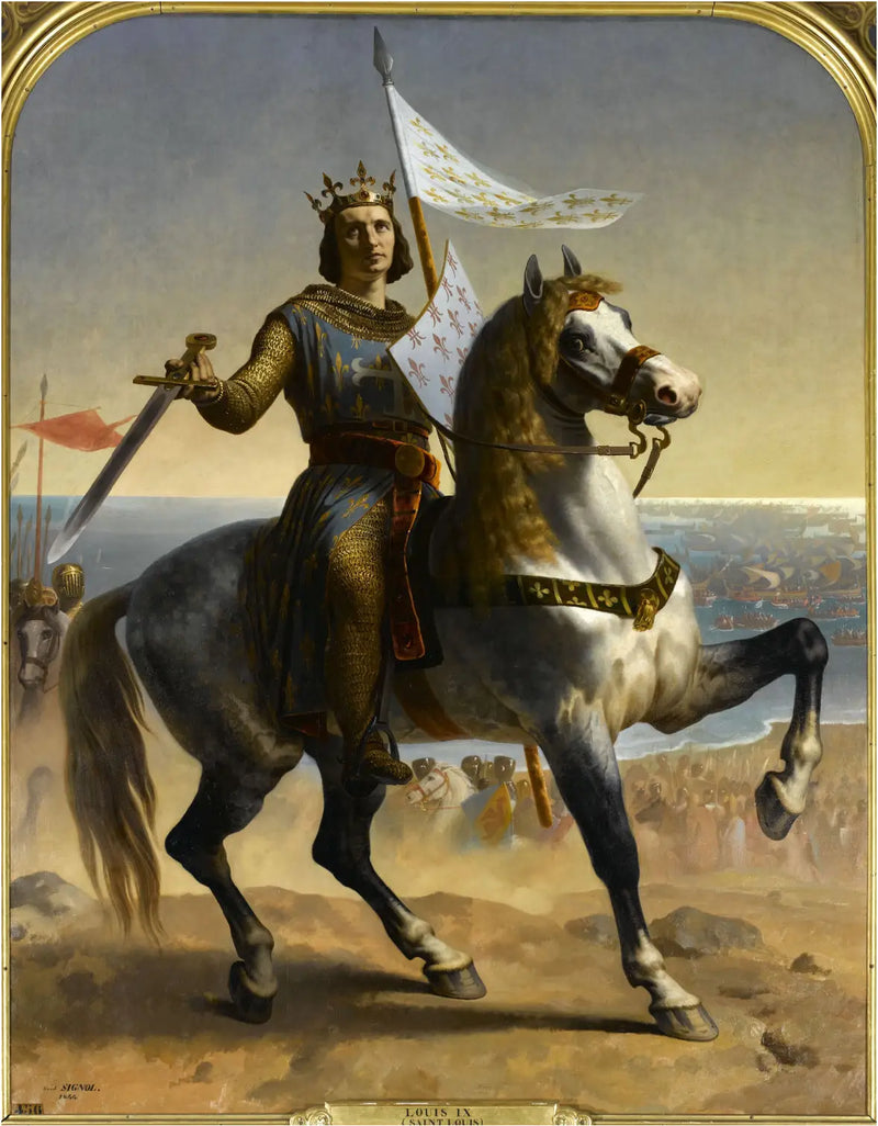 Louis IX, known as Saint Louis, King of France (1215-1270) - Émile Signol