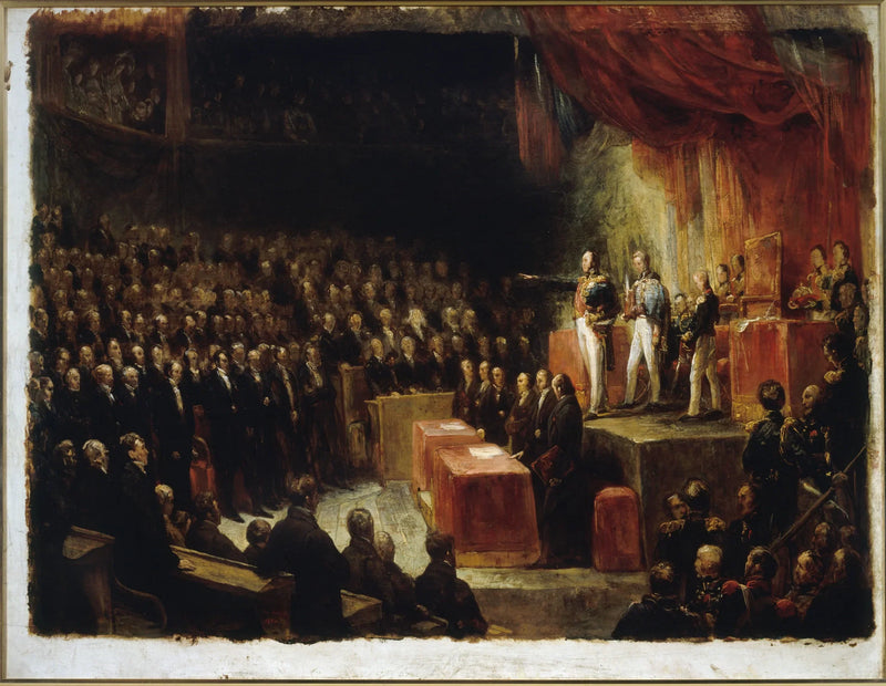 Louis-Philippe Taking the Oath Before the Chambers, August 9, 1830 - Ary Scheffer