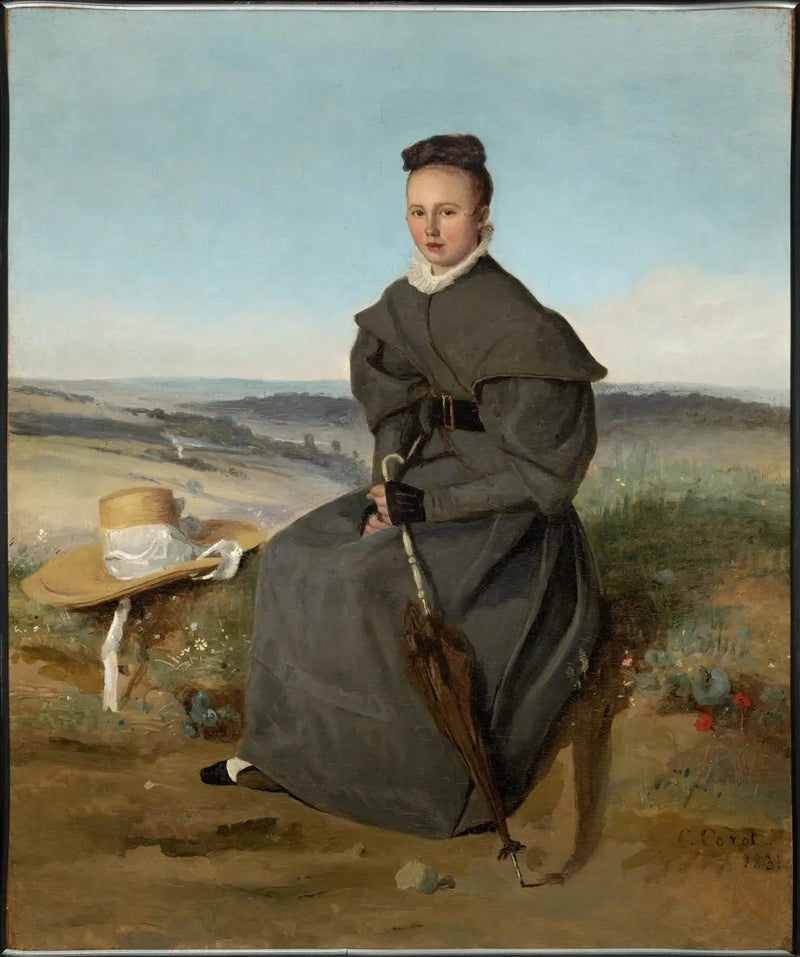 Louise Harduin in the Morning - Jean-Baptiste Camille Corot